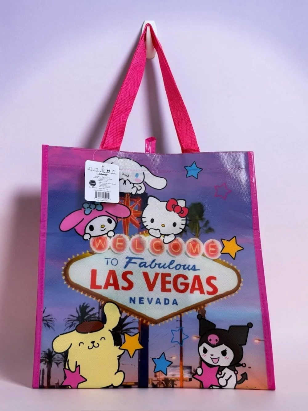 Sanrio Las Vegas Exclusive Hello Kitty Kuromi Cinnamon Roll Melody Tote Bag NWT